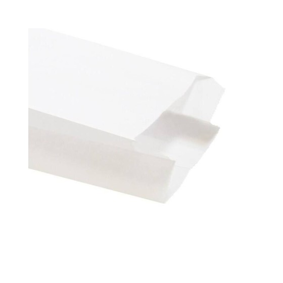 Sachet papier kraft blanc - 18x8x34 cm