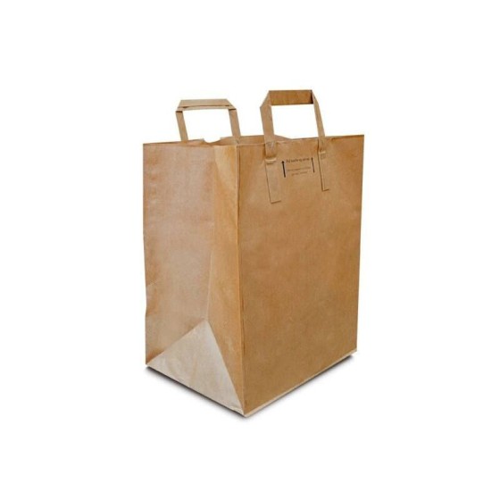 sacs de compost PAPSTAR avec poignée, brun, 10 litres, 15er