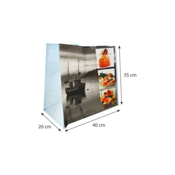 Sac de livraison boite repas pour 12 boîtes 20cm x 25cm