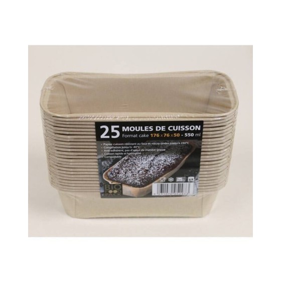 25 moules de cuisson papier MO550