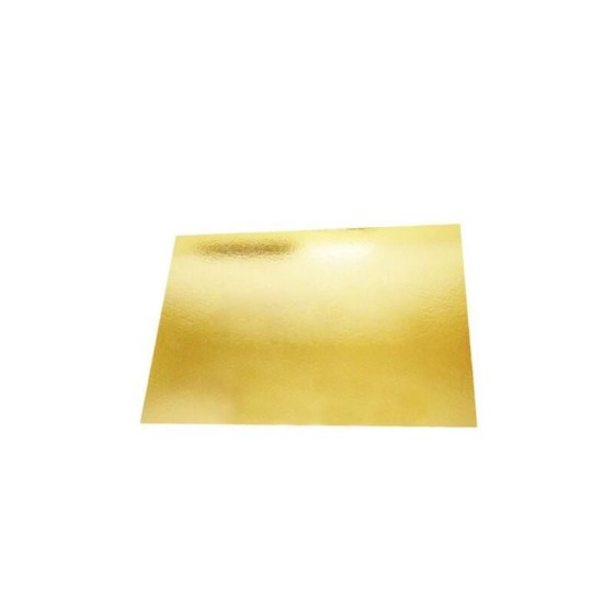 Plateau en carton doré 28 x 19 cm apte au contact alimentaire de notre  vaisselle jetable.