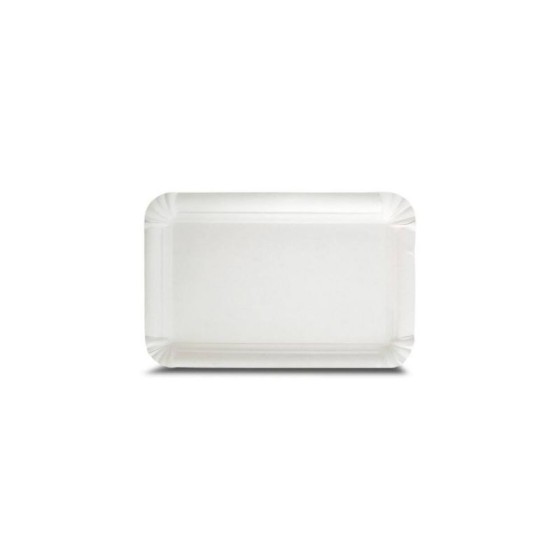 Plateau en carton argenté 32 x 42 cm apte au contact alimentaire de notre  vaisselle jetable.