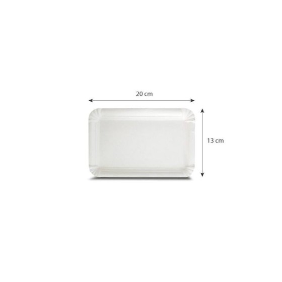 2 plateaux blancs en carton - 34X48cm - Arts de la table - Notre carte