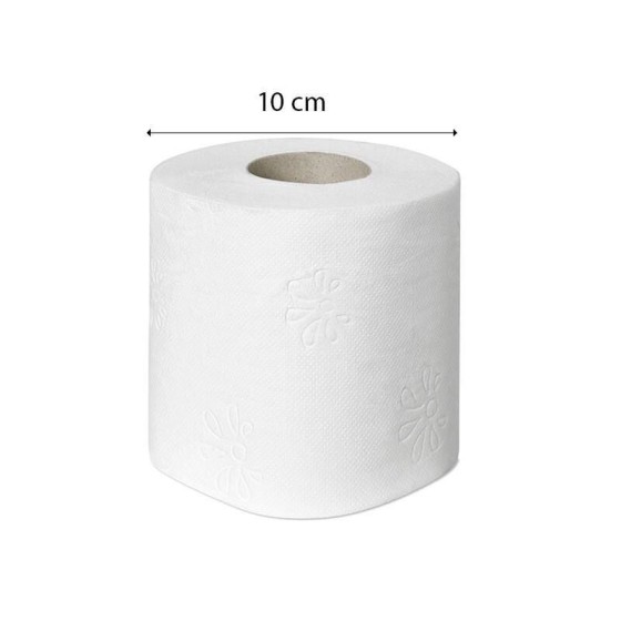 Papier toilette Hygiénique FLOWERS 3 plis - Blanc - 250F par rouleau