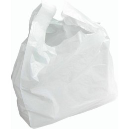 100 sacs bretelles bd recycle blanc reutilisable 26 x 12 x 45 cm