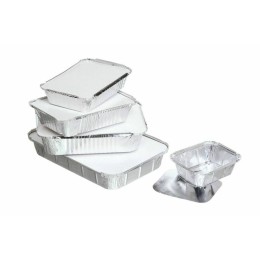 Moule aluminium jetable, un emballage alimentaire pour boulangers PAQUET DE  100 CONTENANCE 550 DIM. mm 206 X 85 X 50