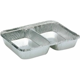 Plat compartimenté aluminium 2/3 plats - cuisson au four