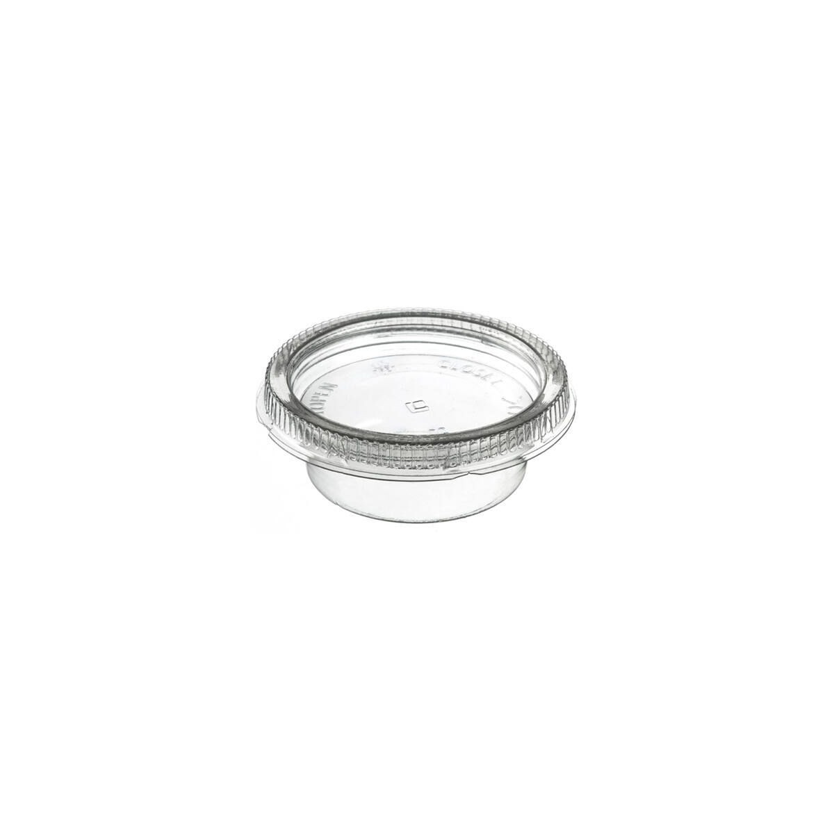 Pot à sauce en plastique transparent 30ml Ø4,40x3,20cm - par 250