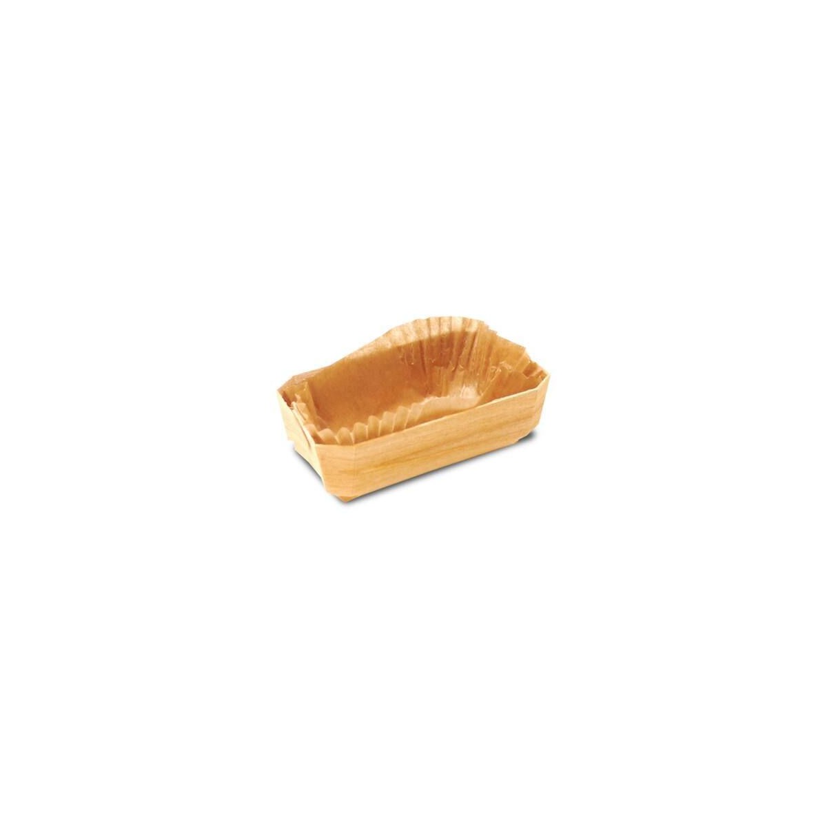 Moule de cuisson pain en bois L 12 cm (x2)