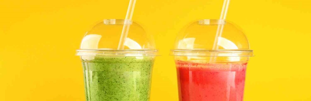 Verre à smoothie  et gobelet milkshake