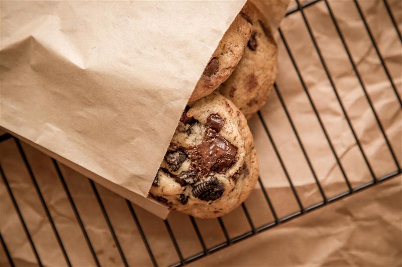 sachet croissant pour cookie